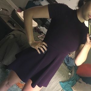 Deep plum dress